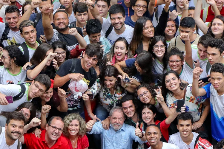 Lula estudantes alunos ricardo stuckert