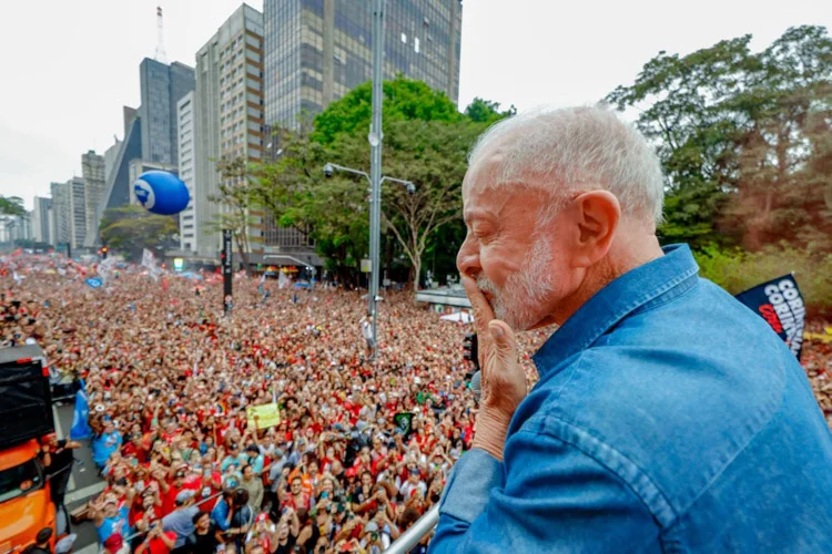 Pres lula caminhada em sao paulo ricardostuckert
